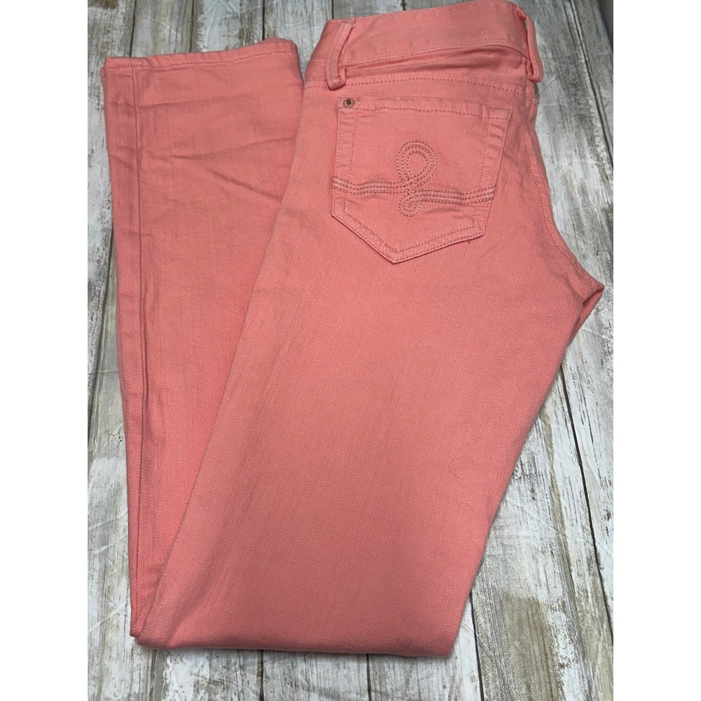 Lilly Pulitzer Worth Straight Jean Pink Denim Pants Womens size 2 29Wx32.5L